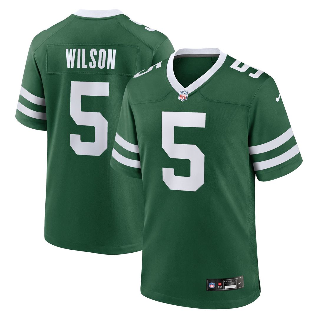 Men's New York Jets Garrett Wilson Nike Legacy Black product image 48