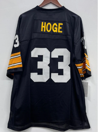 Merril Hoge Pittsburgh Steelers Jersey black Mitchell & Ness product image 1, provided for visual reference and product