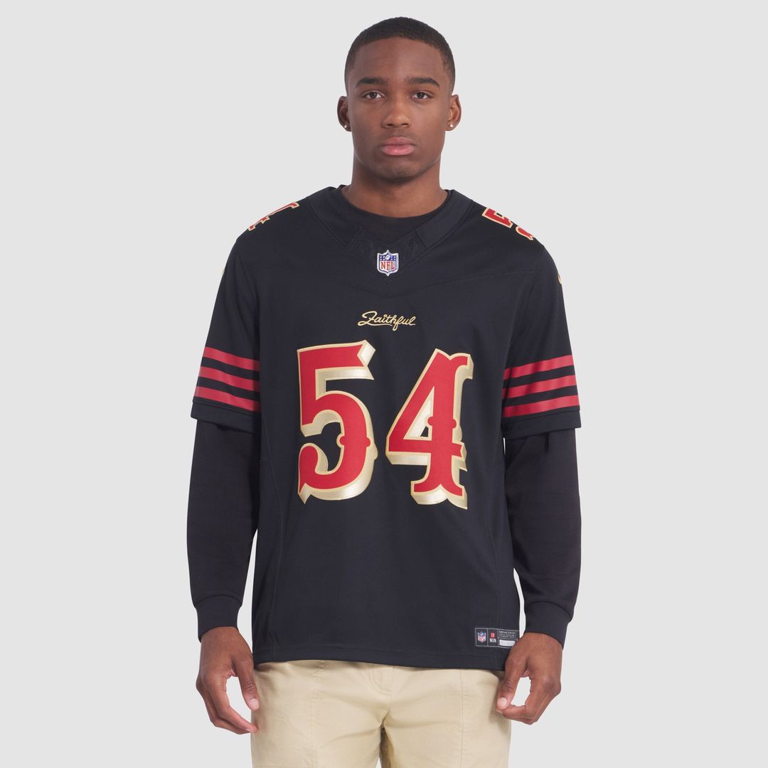 Men's San Francisco 49ers Fred Warner Nike Black Rivalries product image 4
