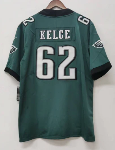 Jason Kelce Philadelphia Eagles Jersey Nike product image 1, provided for visual reference and product detail review