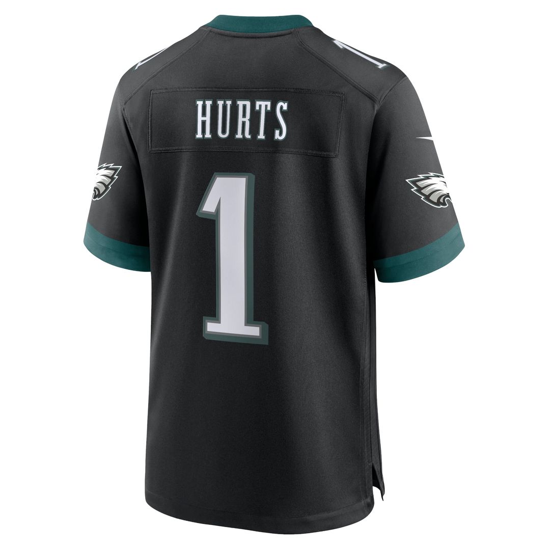 Men's Philadelphia Eagles Jalen Hurts Nike Black Alternate product image 3