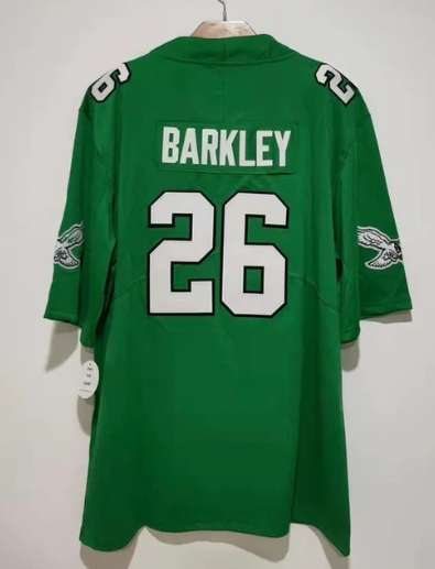 Saquon Barkley Philadelphia Eagles retro Jersey Classic Authentics product image 1, provided for visual reference and