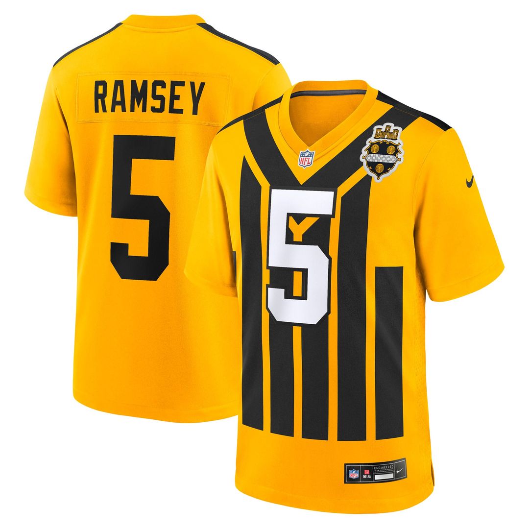 Men's Pittsburgh Steelers Jalen Ramsey Nike Black Team Game product image 16
