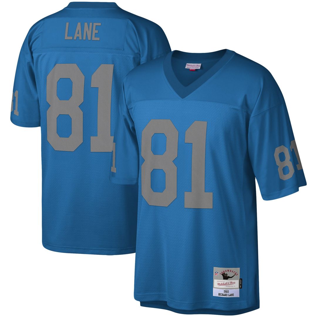 Men's Detroit Lions Richard Lane Mitchell & Ness Blue product image 1