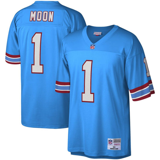 Men's Houston Oilers Warren Moon Mitchell & Ness Light Blue product image 1