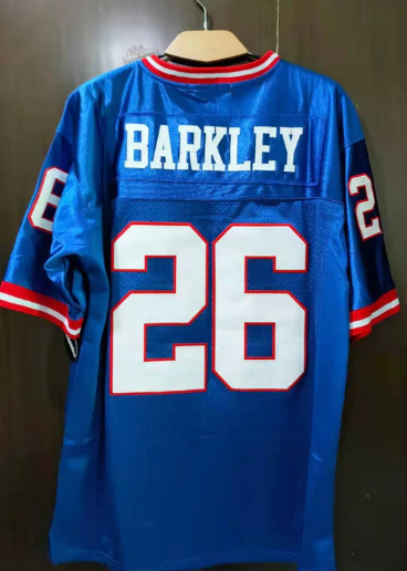 Saquon Barkley retro New York Giants Jersey product image 1, provided for visual reference and product detail review
