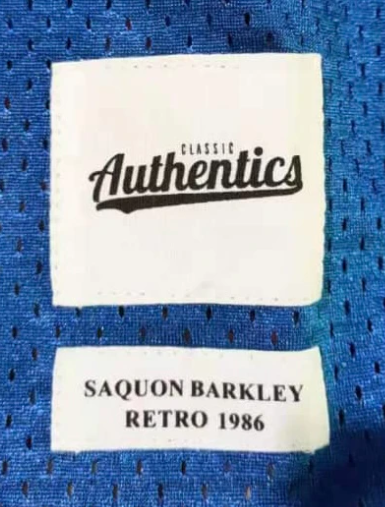 Saquon Barkley retro New York Giants Jersey product image 3, provided for visual reference and product detail review
