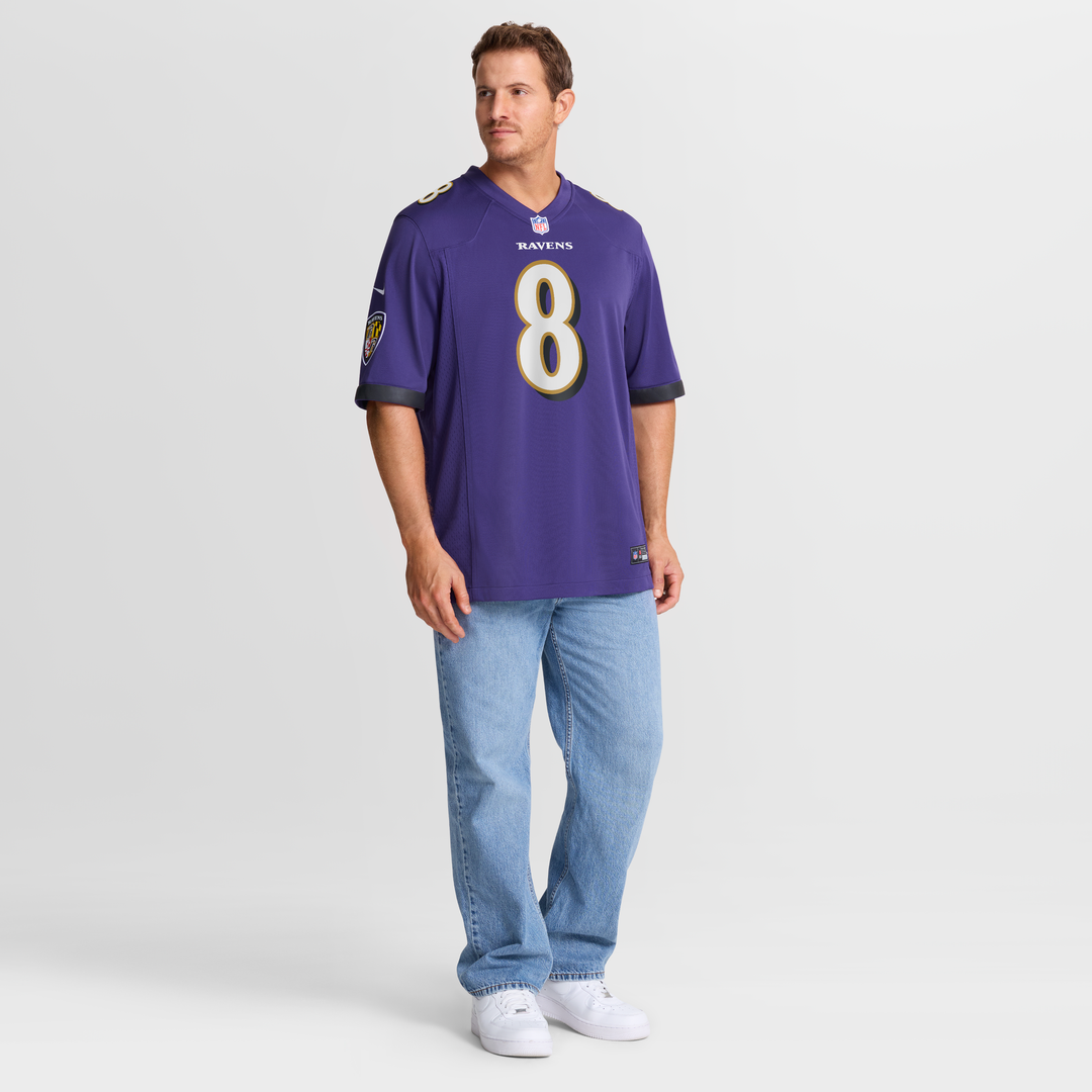 Men's Baltimore Ravens Lamar Jackson Nike Purple Game Jersey product image 7