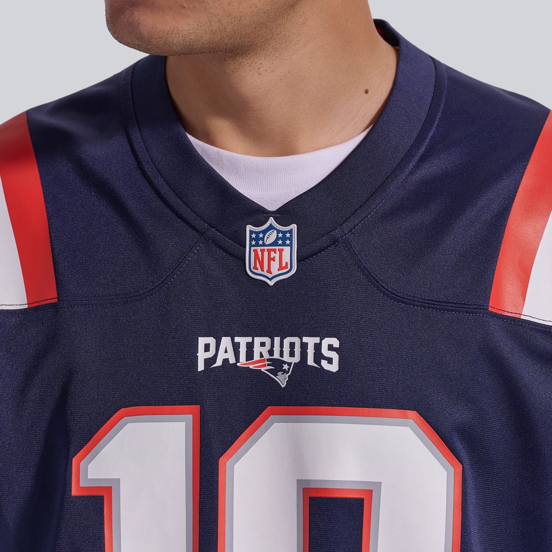 Men's New England Patriots Drake Maye Nike White Player product image 14