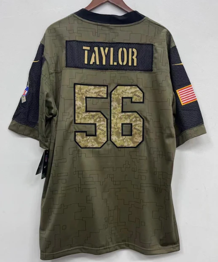 Lawrence Taylor New York Giants military salute to service Jersey product image 1, provided for visual reference and product