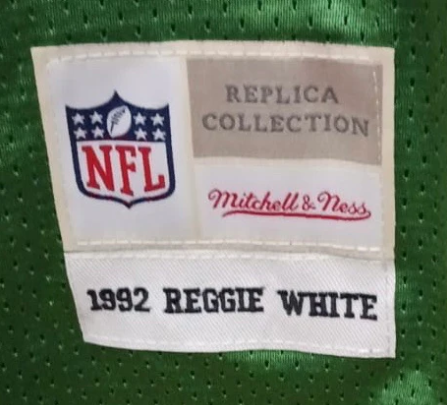 Reggie White Philadelphia Eagles Jersey green product image 2, provided for visual reference and product detail review