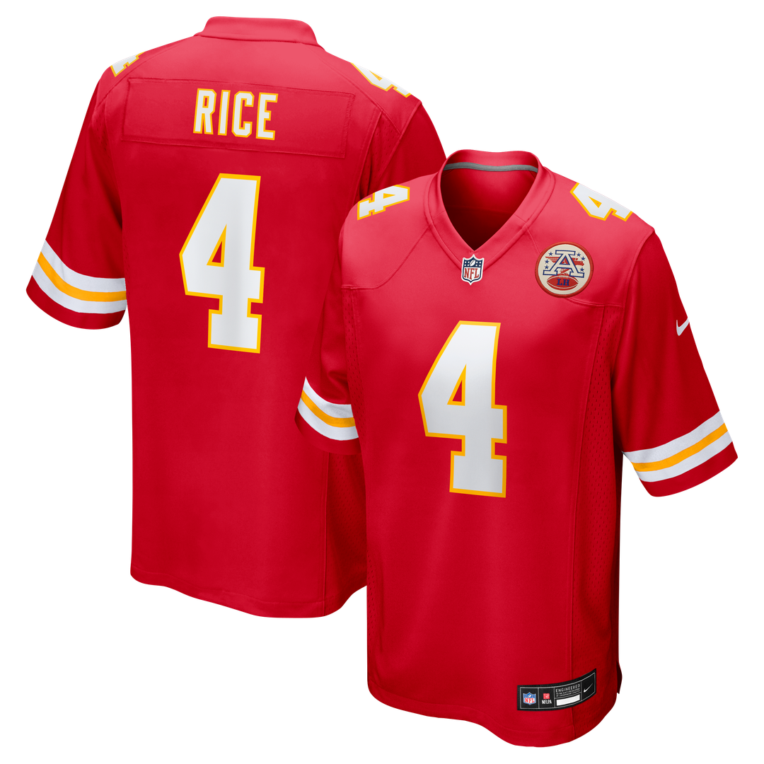 Men's Kansas City Chiefs Rashee Rice Nike Red Game Jersey product image 1