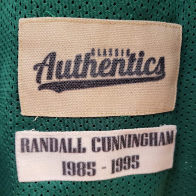 Randall Cunningham Philadelphia Eagles Jersey Classic Authentics product image 3, provided for visual reference and product