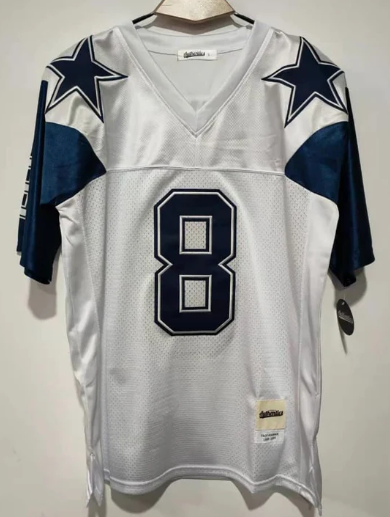 Troy Aikman Dallas Cowboys Jersey Classic Authentics product image 2, provided for visual reference and product detail review