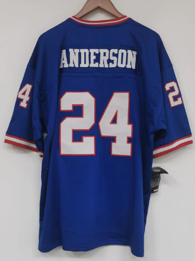 Ottis OJ Anderson Mitchell & Ness New York Giants Jersey product image 1, provided for visual reference and product detail