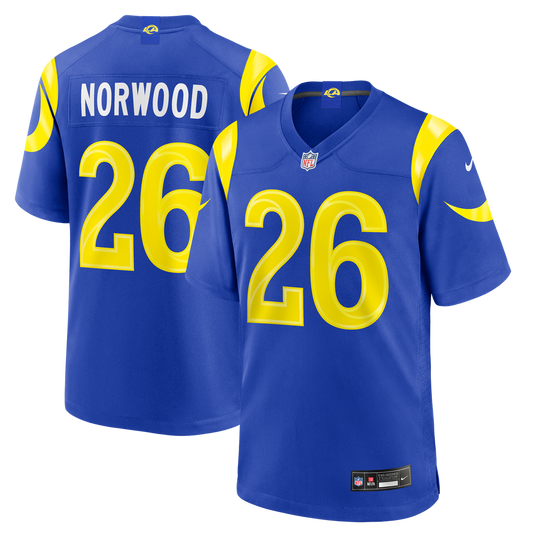 Men's Los Angeles Rams Drey Norwood Nike Royal Game Jersey product image 1