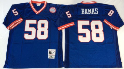 Carl Banks Mitchell & Ness New York Giants Jersey product image 1, provided for visual reference and product detail review