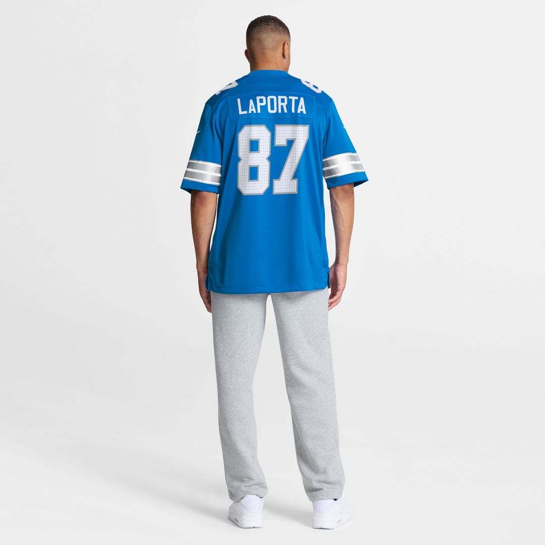 Men's Detroit Lions Sam LaPorta Nike Blue Game Jersey product image 13