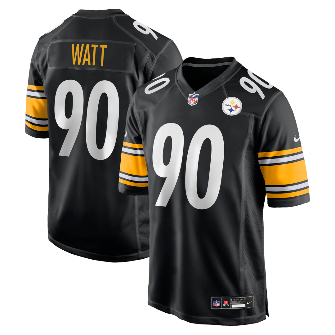 Men's Pittsburgh Steelers T.J. Watt Nike Black Game Jersey product image 1