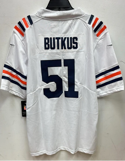 Dick Butkus Chicago Bears Jersey white Nike product image 2, provided for visual reference and product detail review