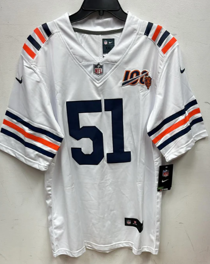 Dick Butkus Chicago Bears Jersey white Nike product image 3, provided for visual reference and product detail review