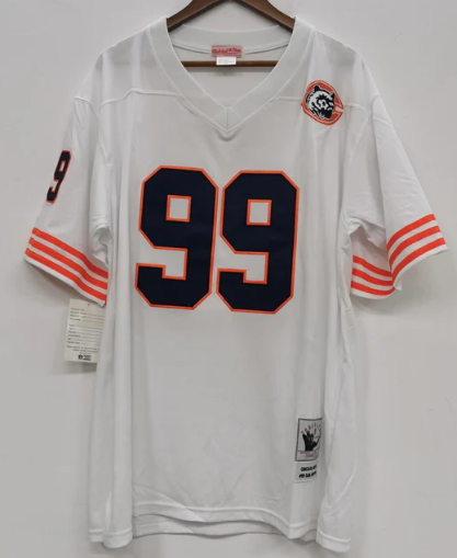 Dan Hampton Chicago Bears Jersey white product image 3, provided for visual reference and product detail review