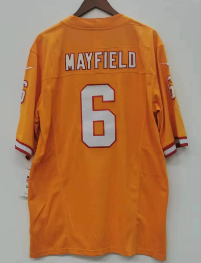 Baker Mayfield Tampa Bay Buccaneers throwback Jersey product image 1, provided for visual reference and product detail review
