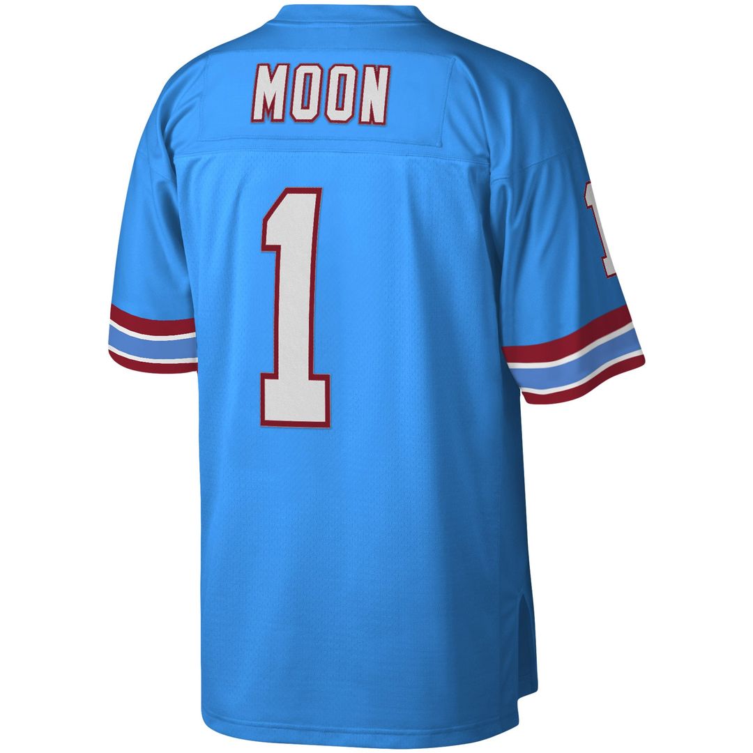 Men's Houston Oilers Warren Moon Mitchell & Ness Light Blue product image 3