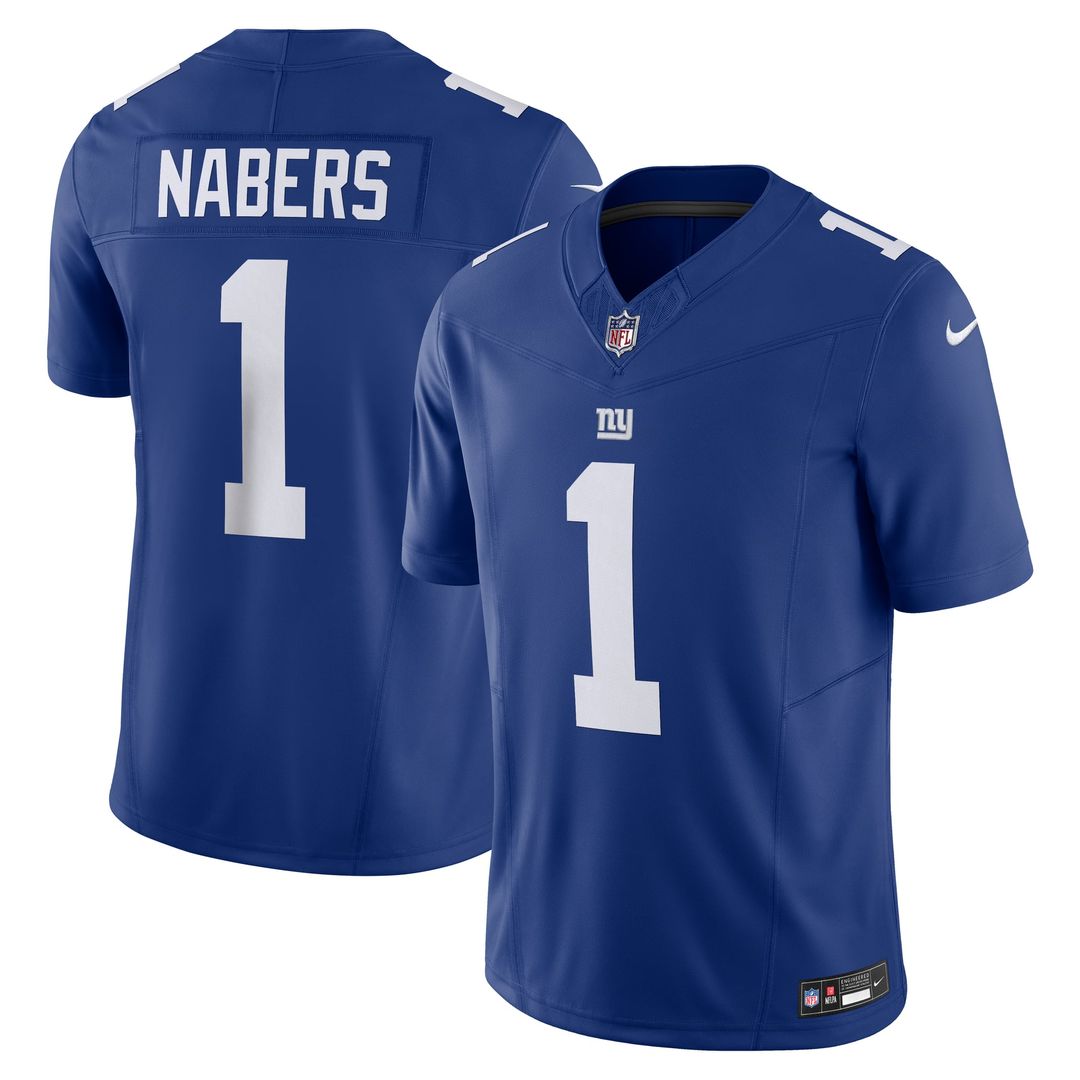 Men's New York Giants Malik Nabers Nike Royal Vapor product image 1