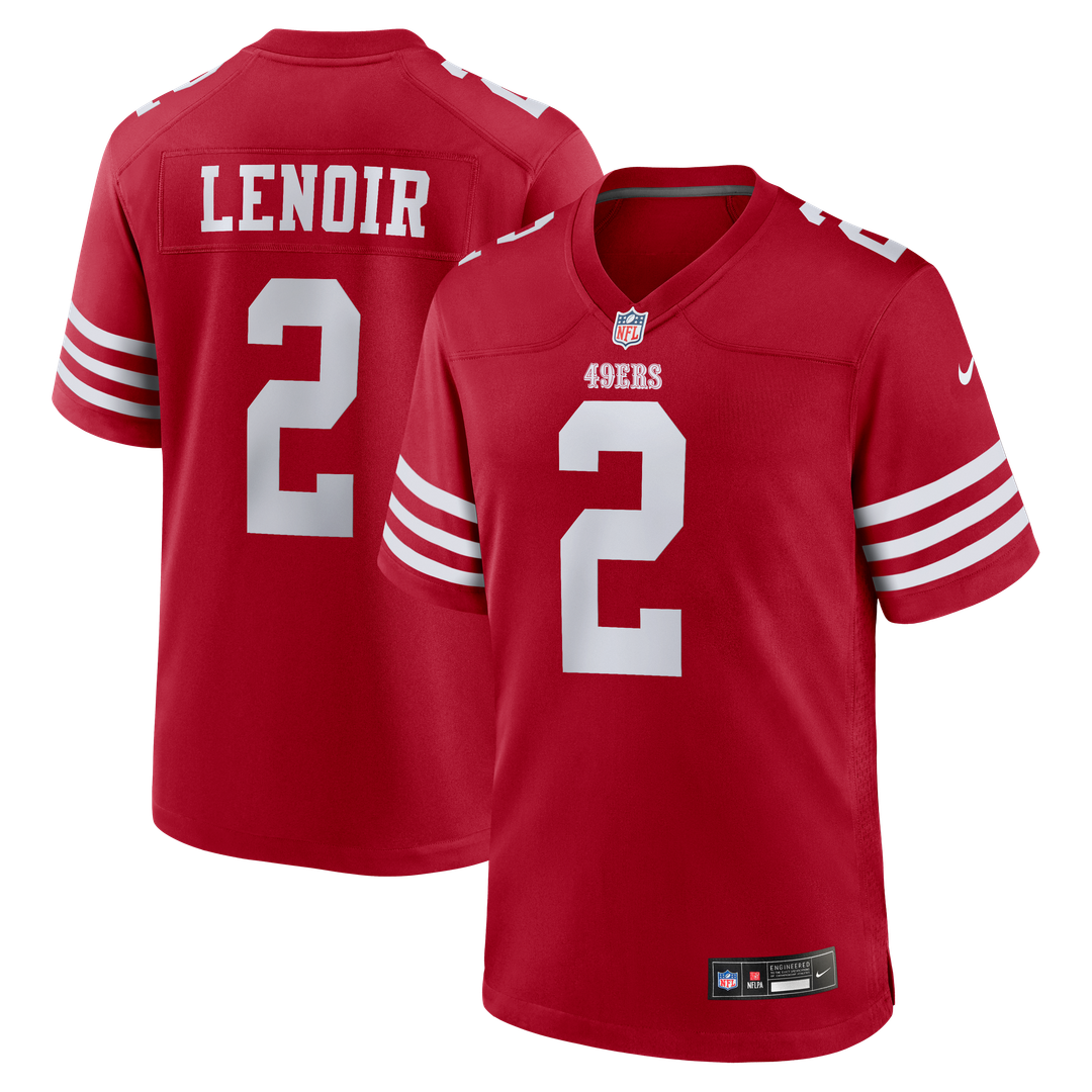 Men's San Francisco 49ers Deommodore Lenoir Nike Scarlet product image 1