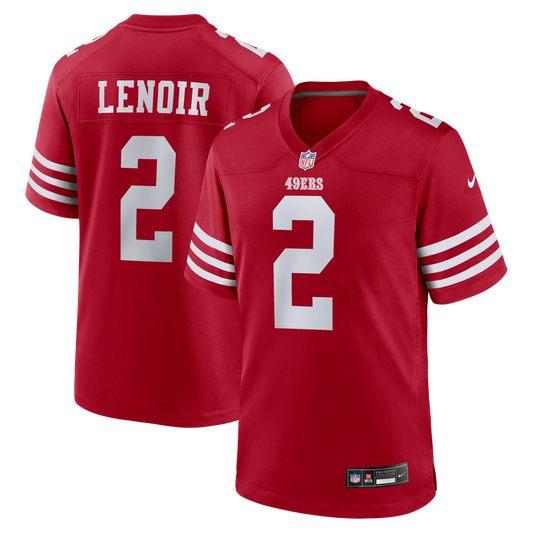 Men's San Francisco 49ers Deommodore Lenoir Nike Scarlet product image 1