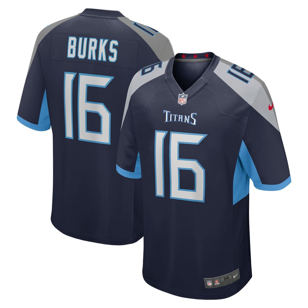 Men's Tennessee Titans Treylon Burks Nike Navy Player Game product image 1