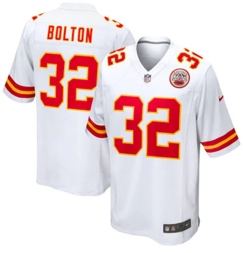 Nick Bolton Kansas City Chiefs Jersey white product image 1, provided for visual reference and product detail review