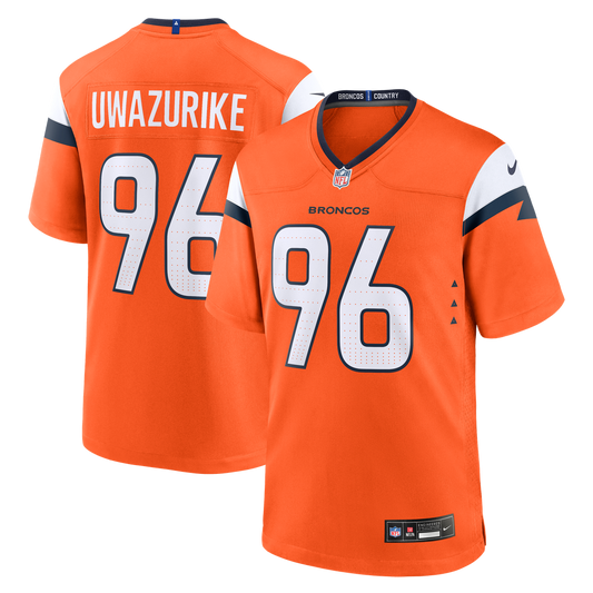 Men's Denver Broncos Eyioma Uwazurike Nike Orange Team Game product image 1