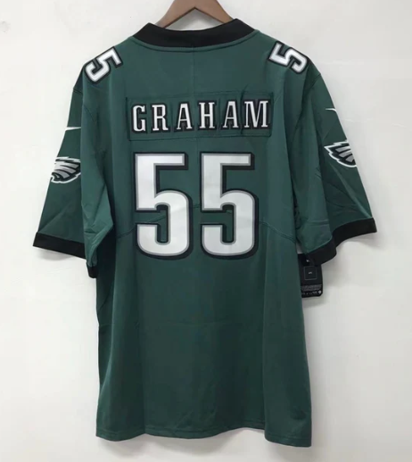 Brandon Graham Philadelphia Eagles official NFL Jersey green product image 1, provided for visual reference and product