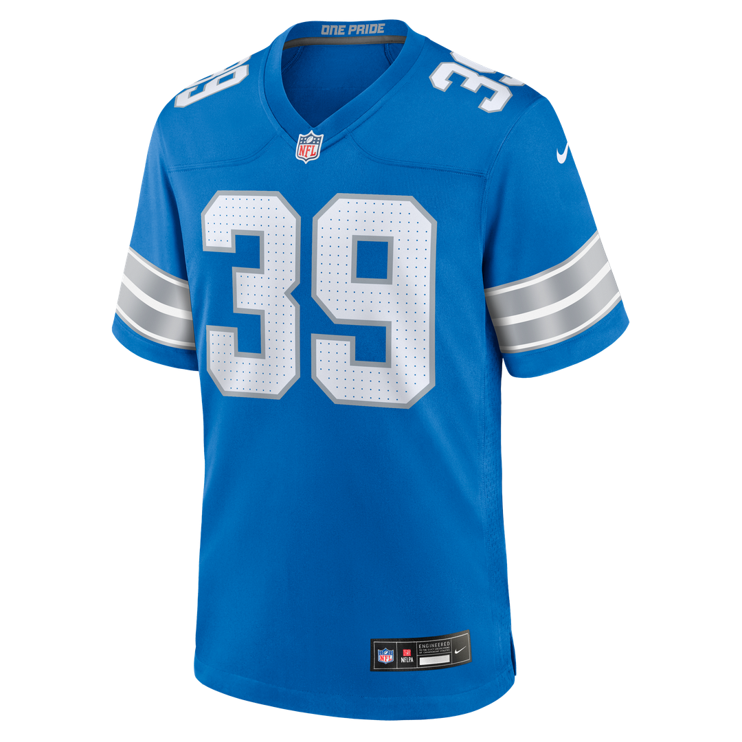 Men's Detroit Lions Jake Bates Nike Blue Team Game Jersey product image 2