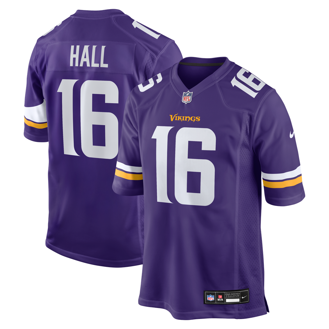 Men's Minnesota Vikings Jaren Hall Nike Purple Game Jersey product image 1