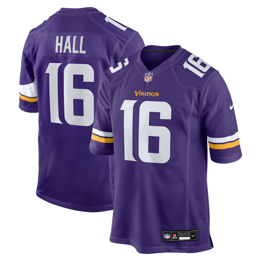 Men's Minnesota Vikings Jaren Hall Nike Purple Game Jersey product image 1