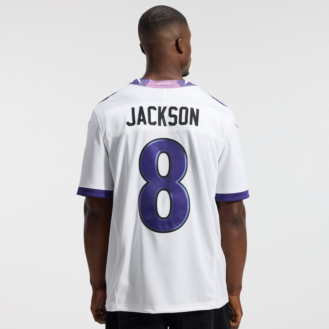 Men's Baltimore Ravens Lamar Jackson Nike White Vapor product image 3