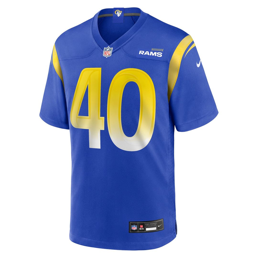 Men's Los Angeles Rams Jesse Luketa Nike Royal Team Game product image 2