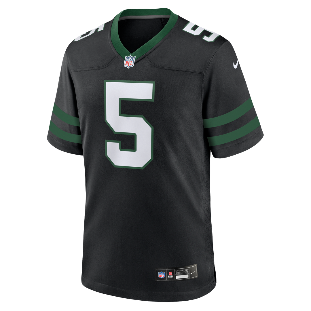 Men's New York Jets Garrett Wilson Nike Legacy Black product image 6