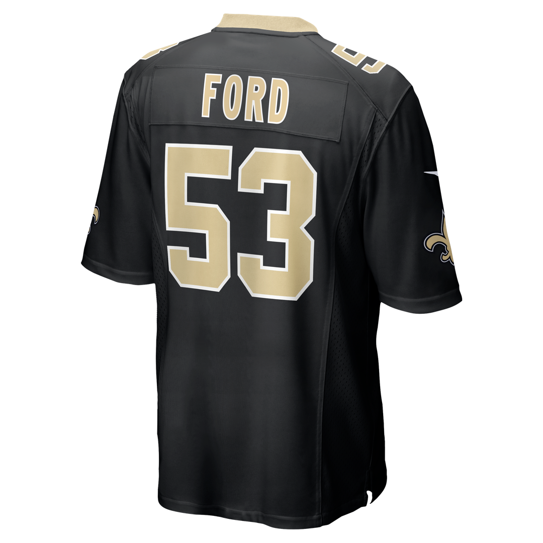 Men's New Orleans Saints Jaylan Ford Nike Black Game Jersey product image 3