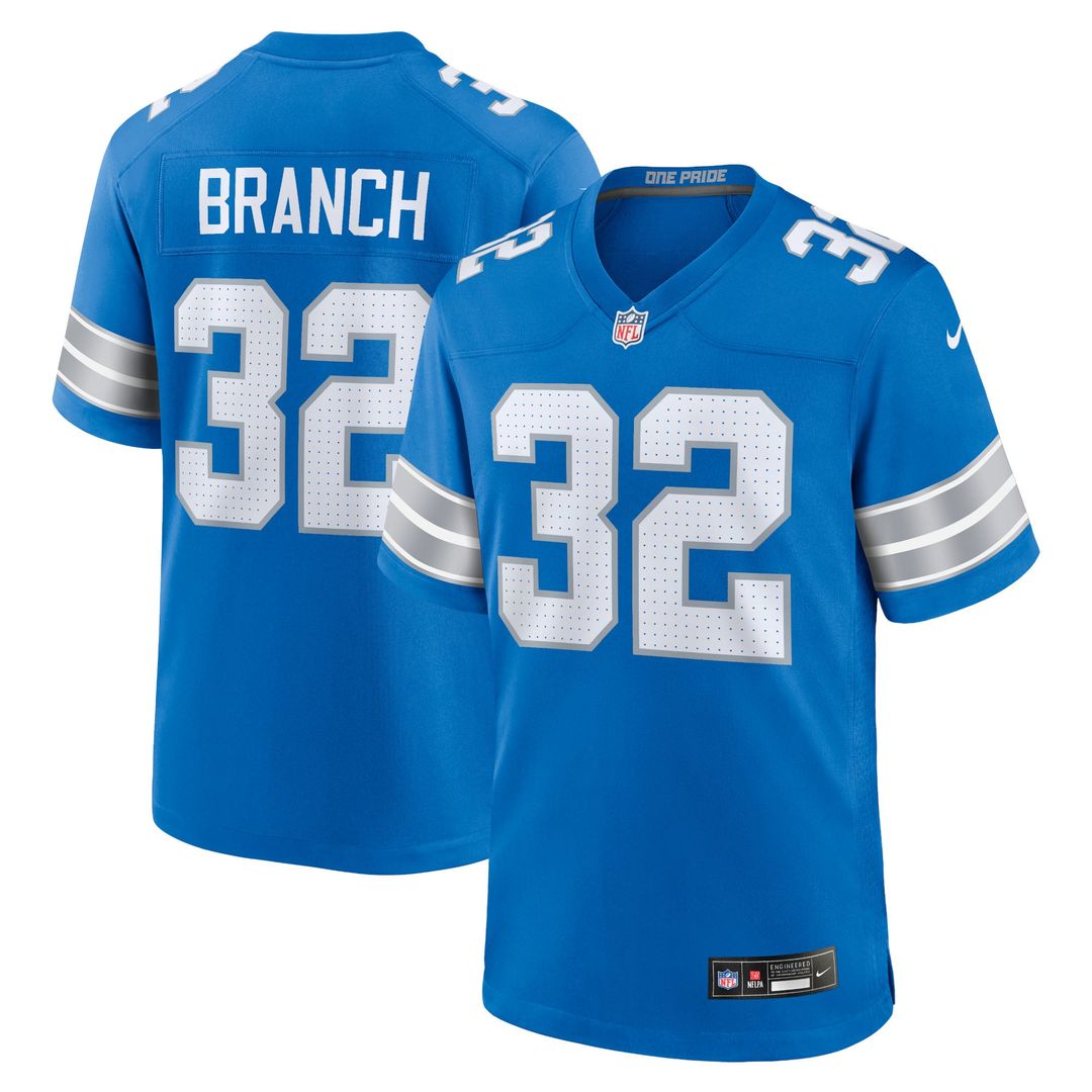 Men's Detroit Lions Brian Branch Nike Black Alternate Game product image 13