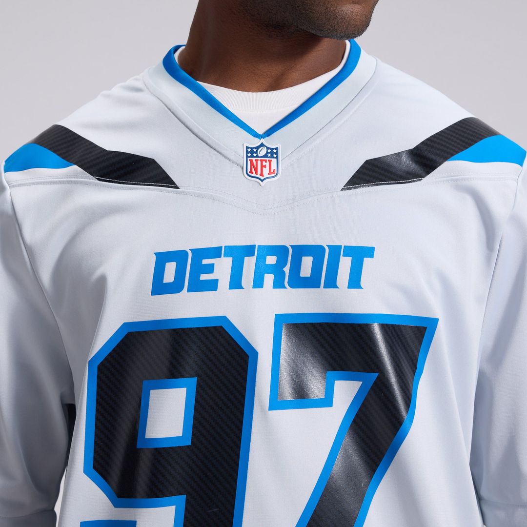 Men's Detroit Lions Aidan Hutchinson Nike Silver 2026 product image 8