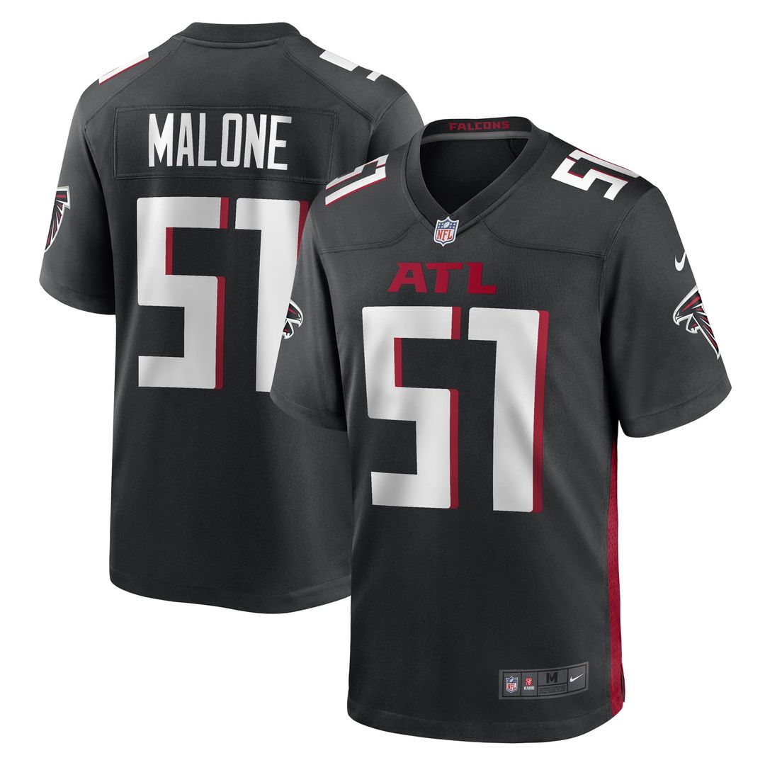 Men's DeAngelo Malone Atlanta Falcons Nike Black Game product image 1