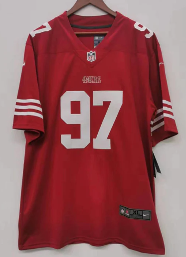Nick Bosa San Francisco 49ers Jersey red product image 2, provided for visual reference and product detail review