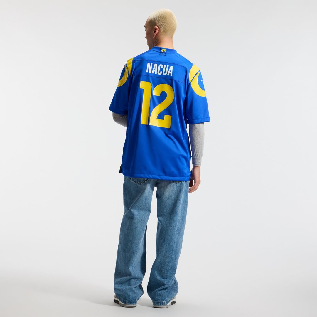 Men's Los Angeles Rams Puka Nacua Nike White Game Player product image 11