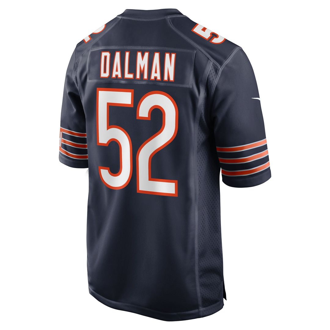 Men's Chicago Bears Drew Dalman Nike Navy Team Game Jersey product image 3