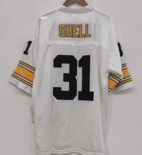 Donnie Shell Pittsburgh Steelers NFL Mitchell & Ness Jersey white product image 1, provided for visual reference and product