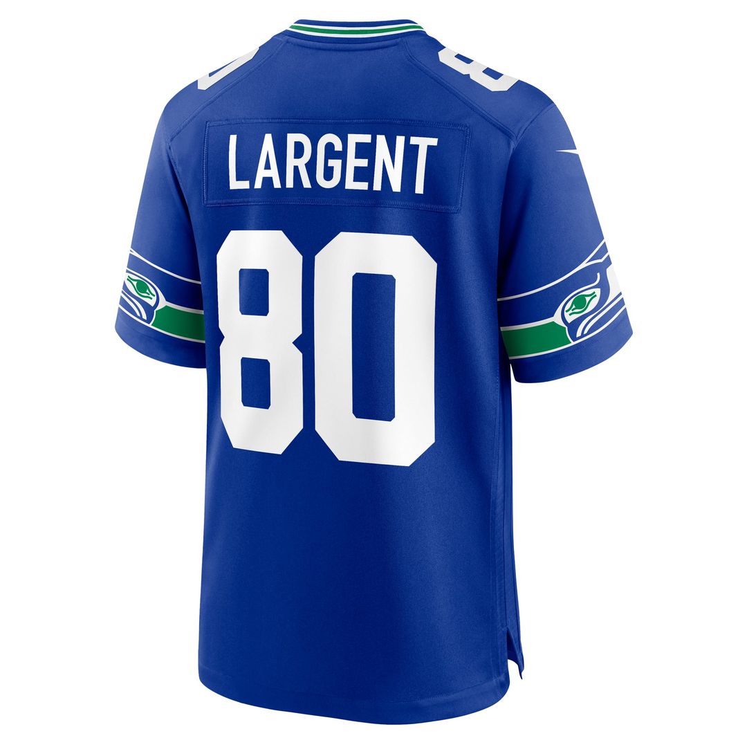 Men's Seattle Seahawks Steve Largent Nike Royal Throwback product image 3